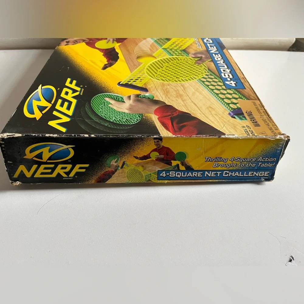 Vintage ‘98 Kenner Hasbro Nerf Sports Ping Pong 4-square Table Game